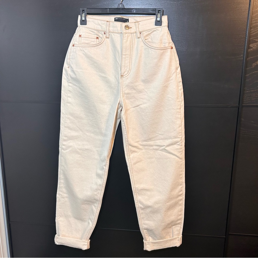 Cream ASOS Mom Jeans
